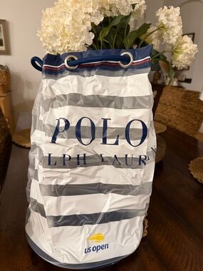 Polo by Ralph Lauren-Swim Bag - Navy & White Stripes